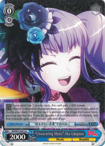 BD/W73-E071	"Unwavering Music" Ako Udagawa - Bang Dream Vol.2 English Weiss Schwarz Trading Card Game