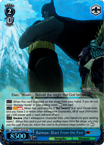 BNJ/SX01-072S Batman: Blast From the Past (Foil) - Batman Ninja English Weiss Schwarz Trading Card Game