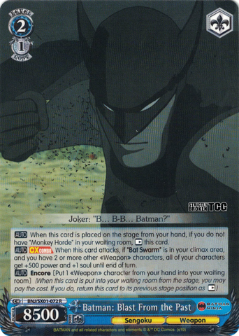 BNJ/SX01-072 Batman: Blast From the Past - Batman Ninja English Weiss Schwarz Trading Card Game