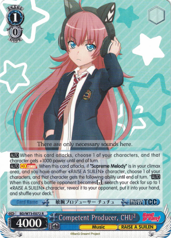 BD/W73-E072	Competent Producer, CHU² - Bang Dream Vol.2 English Weiss Schwarz Trading Card Game