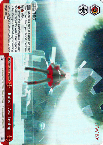 RWBY/WX03-072R Ruby's Awakening (Foil) - RWBY English Weiss Schwarz Trading Card Game