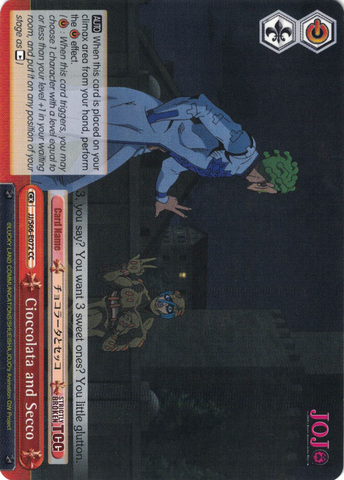 JJ/S66-E072 Cioccolata and Secco - JoJo's Bizarre Adventure: Golden Wind English Weiss Schwarz Trading Card Game