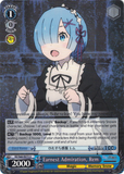 RZ/S68-E073 Earnest Admiration, Rem - Re:ZERO -Starting Life in Another World- Memory Snow English Weiss Schwarz Trading Card Game