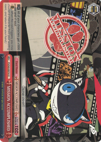 P5/S45-E074 MISSION ACCOMPLISHED - Persona 5 English Weiss Schwarz Trading Card Game