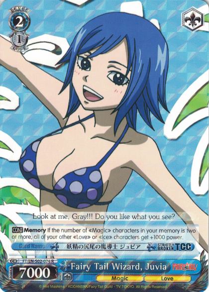 FT/EN-S02-074 Fairy Tail Wizard, Juvia - Fairy Tail English Weiss Schwarz Trading Card Game