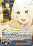 RZ/S68-E074 Madly in Love With Puck, Emilia - Re:ZERO -Starting Life in Another World- Memory Snow English Weiss Schwarz Trading Card Game