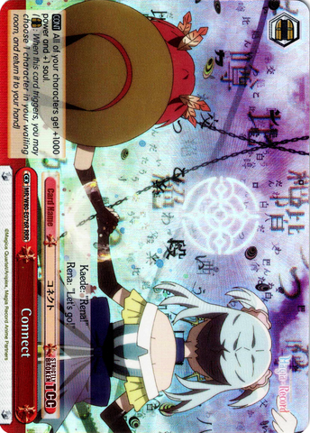 MR/W80-E076R Connect (Foil) - TV Anime "Magia Record: Puella Magi Madoka Magica Side Story" English Weiss Schwarz Trading Card Game