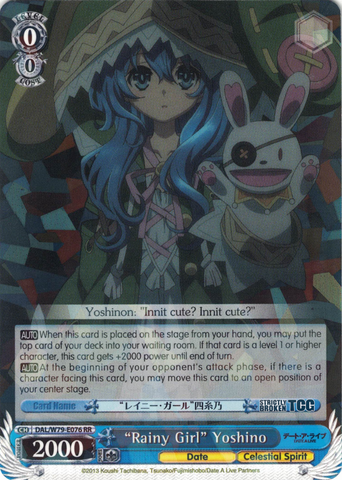 DAL/W79-E076 "Rainy Girl" Yoshino - Date A Live English Weiss Schwarz Trading Card Game