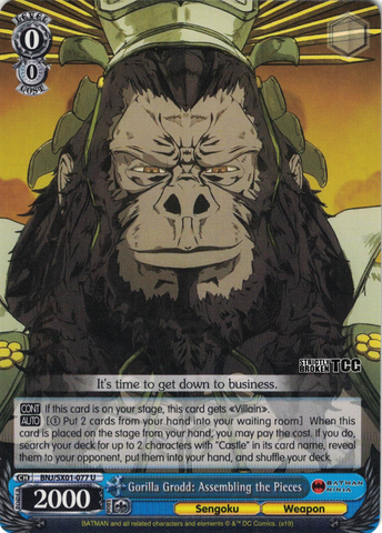 BNJ/SX01-077 Gorilla Grodd: Assembling the Pieces - Batman Ninja English Weiss Schwarz Trading Card Game