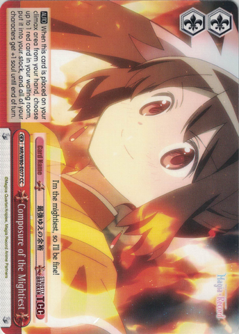 MR/W80-E077 Composure of the Mightiest - TV Anime "Magia Record: Puella Magi Madoka Magica Side Story" English Weiss Schwarz Trading Card Game