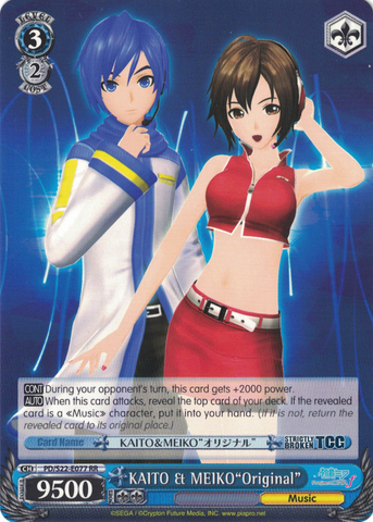 PD/S22-E077 KAITO & MEIKO"Original" - Hatsune Miku -Project DIVA- ƒ English Weiss Schwarz Trading Card Game