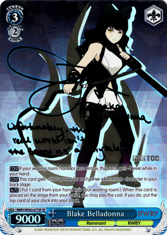 RWBY/WX03-077SP Blake Belladonna (Foil) - RWBY English Weiss Schwarz Trading Card Game