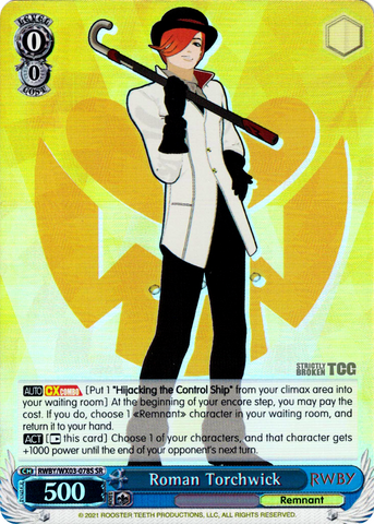 RWBY/WX03-078S Roman Torchwick (Foil) - RWBY English Weiss Schwarz Trading Card Game