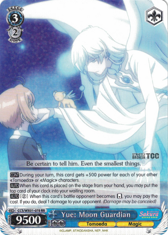 CCS/WX01-078 Yue: Moon Guardian - Cardcaptor Sakura English Weiss Schwarz Trading Card Game