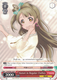 LL/EN-W01-078 Kotori in Regular Clothes - Love Live! DX English Weiss Schwarz Trading Card Game