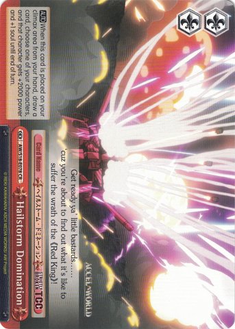AW/S18-E078 Hailstorm Domination - Accel World English Weiss Schwarz Trading Card Game