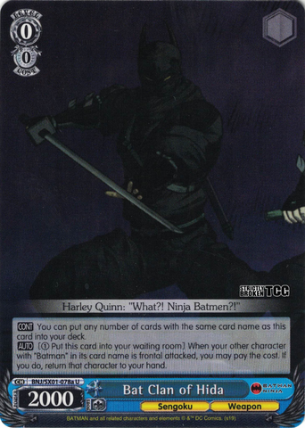 BNJ/SX01-078a Bat Clan of Hida - Batman Ninja English Weiss Schwarz Trading Card Game