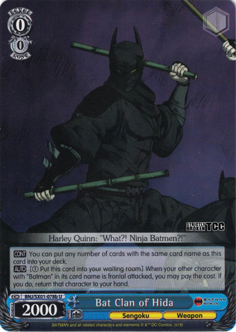 BNJ/SX01-078b Bat Clan of Hida - Batman Ninja English Weiss Schwarz Trading Card Game