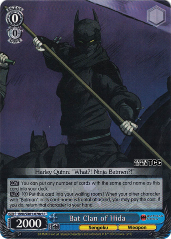 BNJ/SX01-078c Bat Clan of Hida - Batman Ninja English Weiss Schwarz Trading Card Game