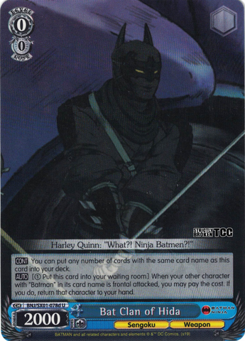 BNJ/SX01-078d Bat Clan of Hida - Batman Ninja English Weiss Schwarz Trading Card Game