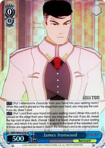 RWBY/WX03-079S James Ironwood (Foil) - RWBY English Weiss Schwarz Trading Card Game