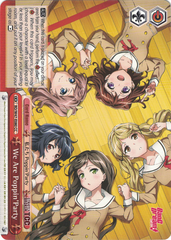 BD/W47-E080	We Are Poppin'Party - Bang Dream Vol.1 English Weiss Schwarz Trading Card Game