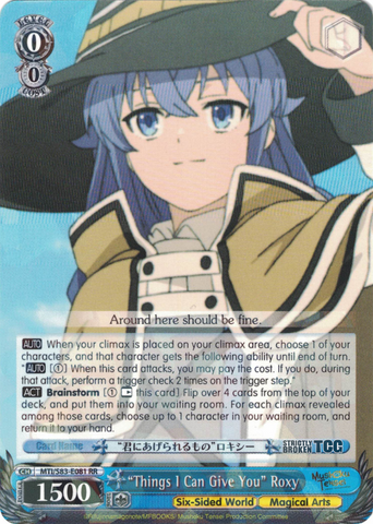 MTI/S83-E081 "Things I Can Give You" Roxy - Mushoku Tensei English Weiss Schwarz Trading Card Game