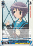 SY/W08-E081 Silent Character, Nagato - The Melancholy of Haruhi Suzumiya English Weiss Schwarz Trading Card Game
