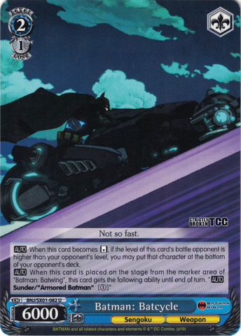 BNJ/SX01-082 Batman: Batcycle - Batman Ninja English Weiss Schwarz Trading Card Game