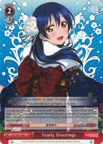 LL/EN-W02-E083 Yearly Greetings - Love Live! DX Vol.2 English Weiss Schwarz Trading Card Game