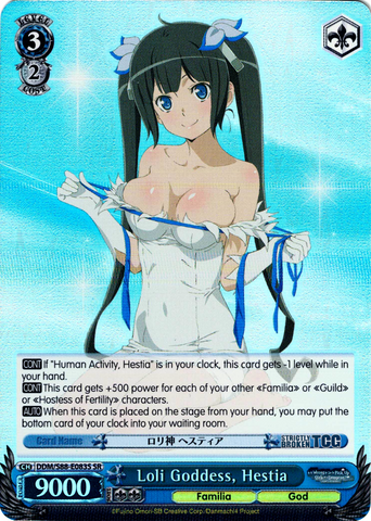 DDM/S88-E083S Loli Goddess, Hestia (Foil) - Is It Wrong to Try to Pick Up Girls in a Dungeon? English Weiss Schwarz Trading Card Game