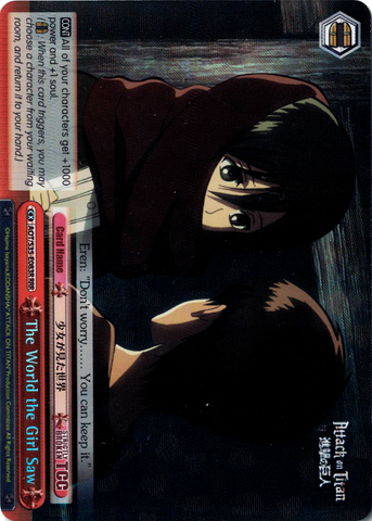 AOT/S35-E083R The World the Girl Saw (Foil) - Attack On Titan Vol.1 English Weiss Schwarz Trading Card Game