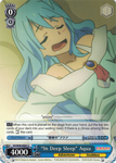 KS/W49-E083 “In Deep Sleep” Aqua - KONOSUBA -God’s blessing on this wonderful world! Vol. 1 English Weiss Schwarz Trading Card Game