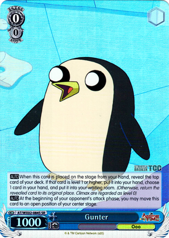 AT/WX02-084S Gunter (Foil) - Adventure Time English Weiss Schwarz Trading Card Game