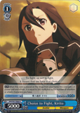 SAO/S47-E084 Choice to Fight, Kirito - Sword Art Online Re: Edit English Weiss Schwarz Trading Card Game