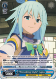 KS/W49-E084 “Provoking Style” Aqua - KONOSUBA -God’s blessing on this wonderful world! Vol. 1 English Weiss Schwarz Trading Card Game