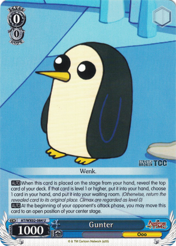 AT/WX02-084 Gunter - Adventure Time English Weiss Schwarz Trading Card Game