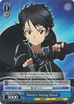 SAO/S20-E085 Kirito's Strong Bond - Sword Art Online English Weiss Schwarz Trading Card Game