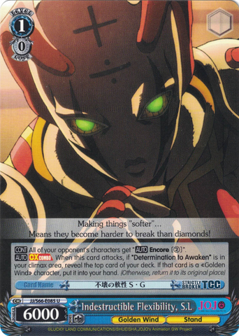 JJ/S66-E085 Indestructible Flexibility, S.L - JoJo's Bizarre Adventure: Golden Wind English Weiss Schwarz Trading Card Game