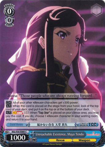 RSL/S56-E085 Unreachable Existence, Maya Tendo - Revue Starlight English Weiss Schwarz Trading Card Game