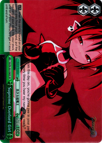 DG/EN-S03-E085S Supreme Overlord Girl (Foil) - Disgaea English Weiss Schwarz Trading Card Game
