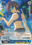 SY/W08-E085 Beach Volleyball, Nagato - The Melancholy of Haruhi Suzumiya English Weiss Schwarz Trading Card Game