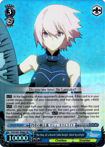 FGO/S87-E086S The Way of a Round Table Knight, Mash Kyrielight (Foil)