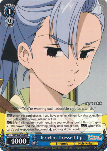 SDS/SX03-087	Jericho: Dressed Up - The Seven Deadly Sins English Weiss Schwarz Trading Card Game
