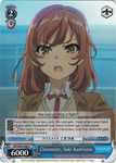 SBY/W64-E088 Classmate, Saki Kamisato - Rascal Does Not Dream of Bunny Girl Senpai English Weiss Schwarz Trading Card Game