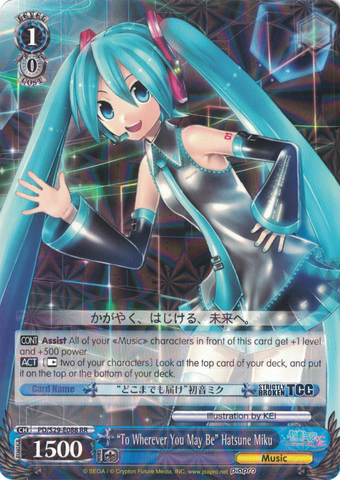 PD/S29-E088 "To Wherever You May Be" Hatsune Miku - Hatsune Miku: Project DIVA F 2nd English Weiss Schwarz Trading Card Game