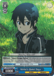SAO/S20-E089 Kirito's Quiet Days - Sword Art Online English Weiss Schwarz Trading Card Game