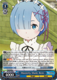 RZ/S46-E089 Masterly Maid, Rem - Re:ZERO -Starting Life in Another World- Vol. 1 English Weiss Schwarz Trading Card Game