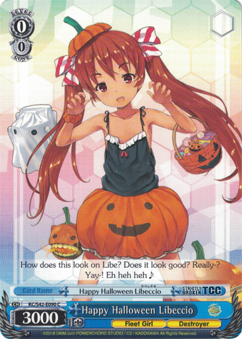KC/S42-E090 Happy Halloween Libeccio - KanColle : Arrival! Reinforcement Fleets from Europe! English Weiss Schwarz Trading Card Game