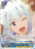 KS/W55-E090 "Carefree Maid" Aqua - KONOSUBA -God’s blessing on this wonderful world! Vol. 2 English Weiss Schwarz Trading Card Game